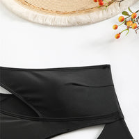 Cut Out Asymmetric One Shoulder One Piece Swimsuit Women Swimwear Female Monokini High Leg Cut Bather Bathing Suit Swim V6254