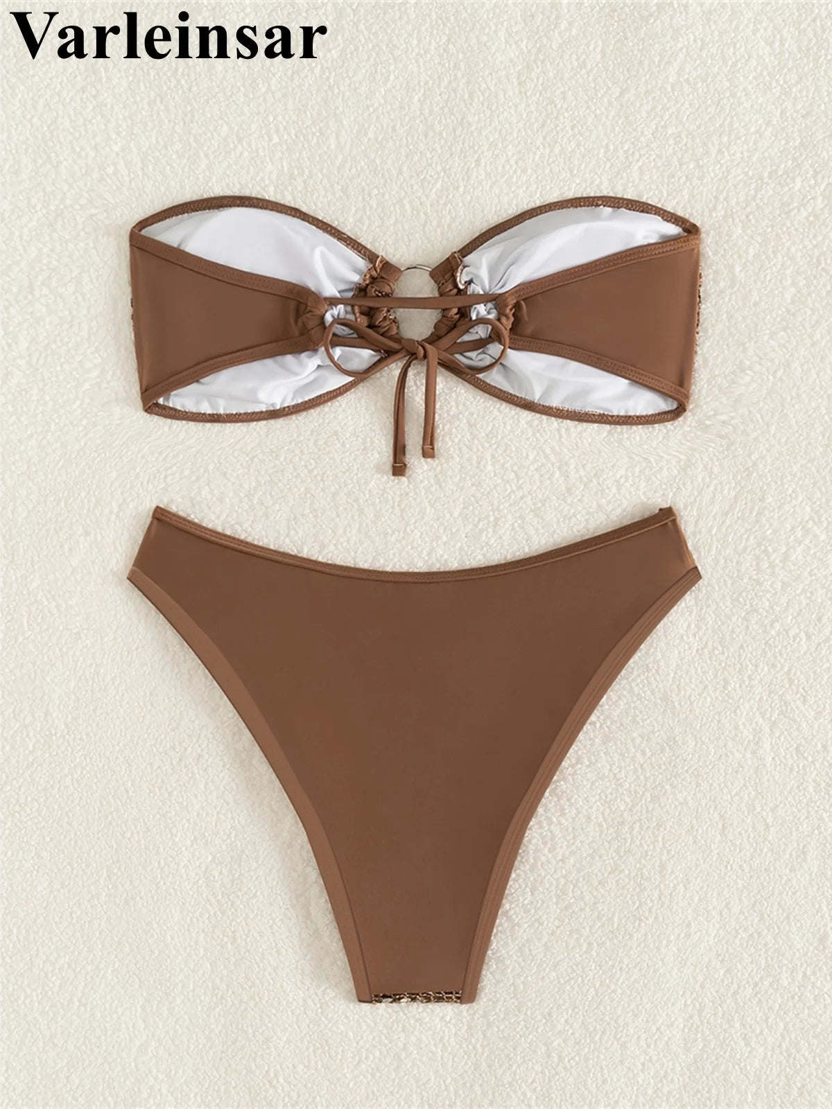 New Glitter Sequins Bandeau Bikini Female Swimsuit Women Swimwear Two-Pieces Bikini Set Brazilian Bather Bathing Suit Swim V7922