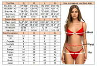 S - XL Leopard Pearl Mini Micro Thong Bikini Female Swimsuit Women Swimwear Two-Piece Bikini Set Bather Bathing Suit Swim V5207B