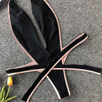 2026 Neon Green Women Swimwear High Cut Backless One Piece Swimsuit Female Bather Sexy Halter Bathing Suit Swim Monokini V1336G