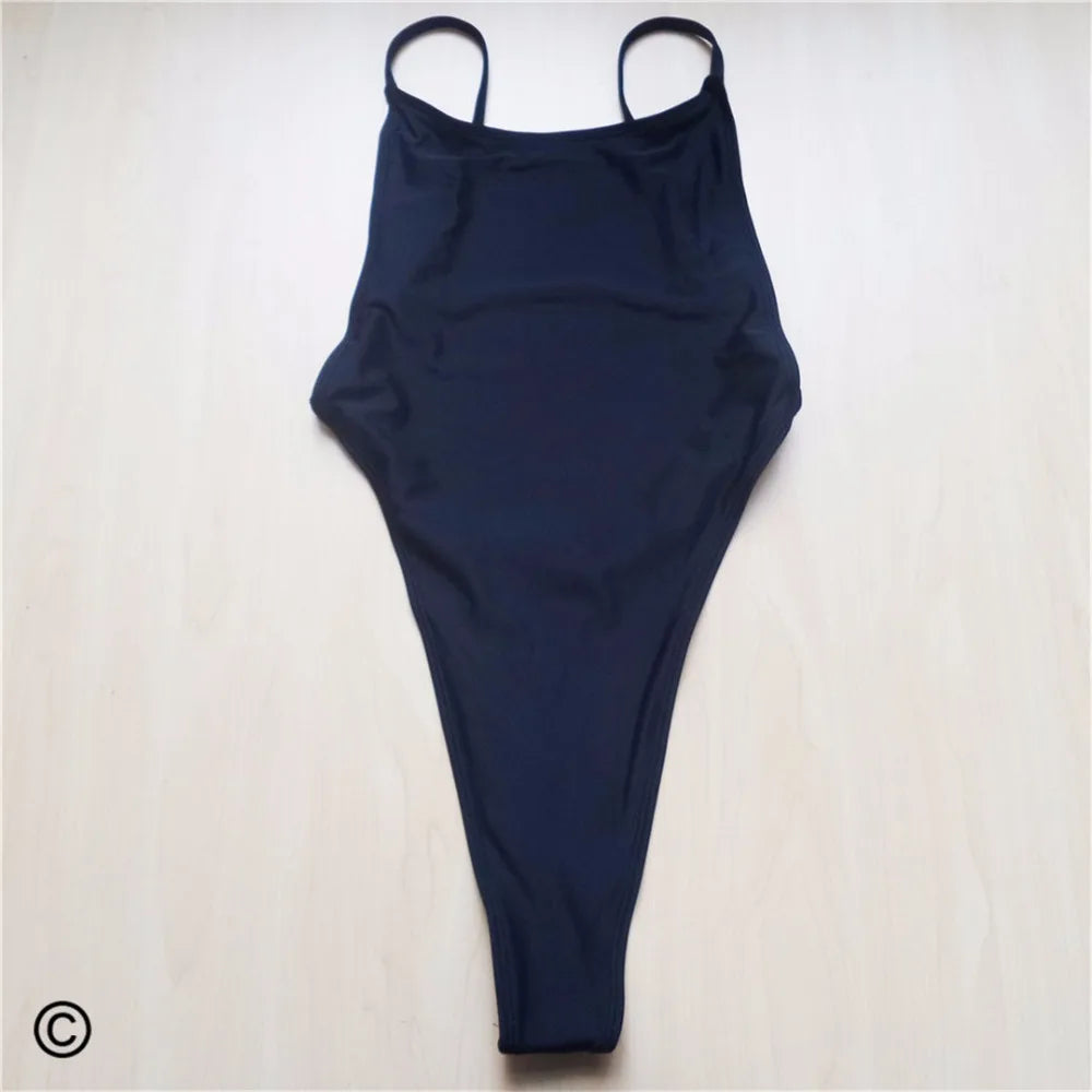 Sexy Extreme String Mini Micro Thong Women Swimwear One Piece Swimsuit Female Bather Bathing Suit Swim Backless Monokini V478B