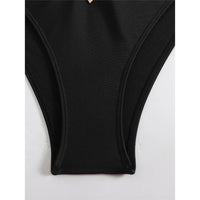 2026 Halter Cut Out High Waist Bikini Female Swimsuit Women Swimwear Two-Pieces Bikini Set Padded Bather Bathing Suit Swim V6256