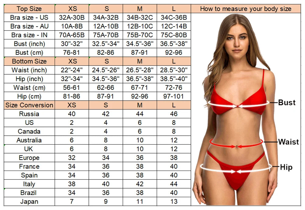 XS - L Rhinestone Extreme Mini Micro Thong Bikini Women Swimwear Female Swimsuit Two-Pieces Bikini Set Bather Bathing Suit V3384