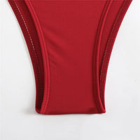 Cut Out Asymmetric One Shoulder One Piece Swimsuit Women Swimwear Female Monokini High Leg Cut Bather Bathing Suit Swim V6254