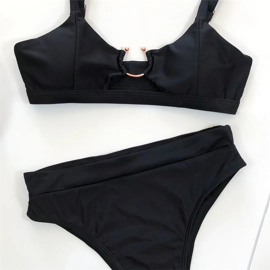 NEW Leopard Swimsuit High Waist Bikini Women Swimwear Two-Pieces Bikini Set Bather Snake Printed Bathing Suit Swim Wear V1712