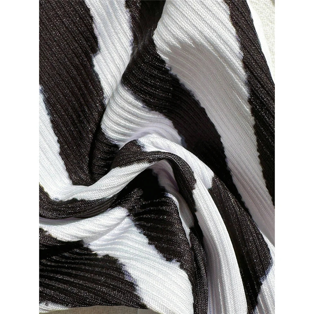 XS - L Zebra Halter Mini Thong Bikini Women Swimwear Female Swimsuit Two-Pieces Bikini Set Padded Bather Bathing Suit Swim V6759