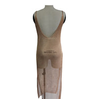 Sexy Sheer Net Mesh Knitted Glitter Tunic Beach Cover Up Cover-ups Long Beach Dress Beach Wear Beachwear Female Women Robe V651