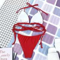 2026 New Wrap Arround Mini Bikini Female Swimwear Women Swimsuit Two-Pieces Bikini Set Brazilian Bather Bathing Suit Swim V1229H