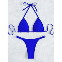 XS - L Rhinestone Extreme Mini Micro Thong Bikini Women Swimwear Female Swimsuit Two-Pieces Bikini Set Bather Bathing Suit V3384