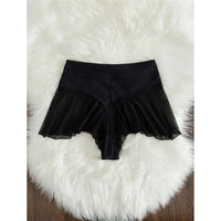 New Sexy Ruffled Mini MIcro Thong Bikini Bottom Swim Brief Women Swimwear Female Bather Brazilian Tanga Panties Underwear V4267