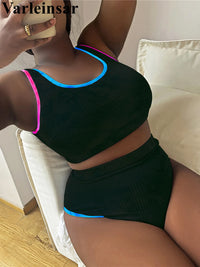 0XL - 4XL New Tie Dye Bikini Large Size Swimwear Plus Size Women Swimsuit Female Two-Pieces Bikini Set Bather Bathing Suit V5948