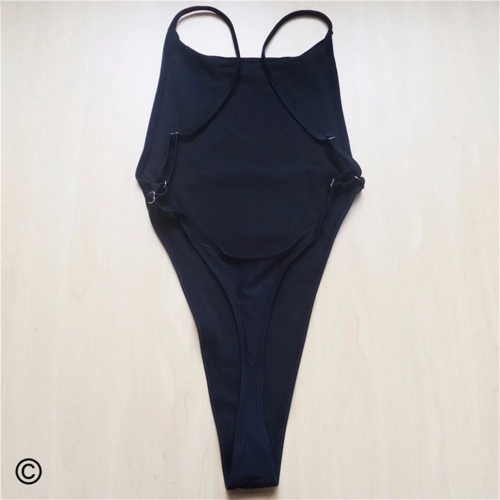 Sexy Extreme String Mini Micro Thong Women Swimwear One Piece Swimsuit Female Bather Bathing Suit Swim Backless Monokini V478B