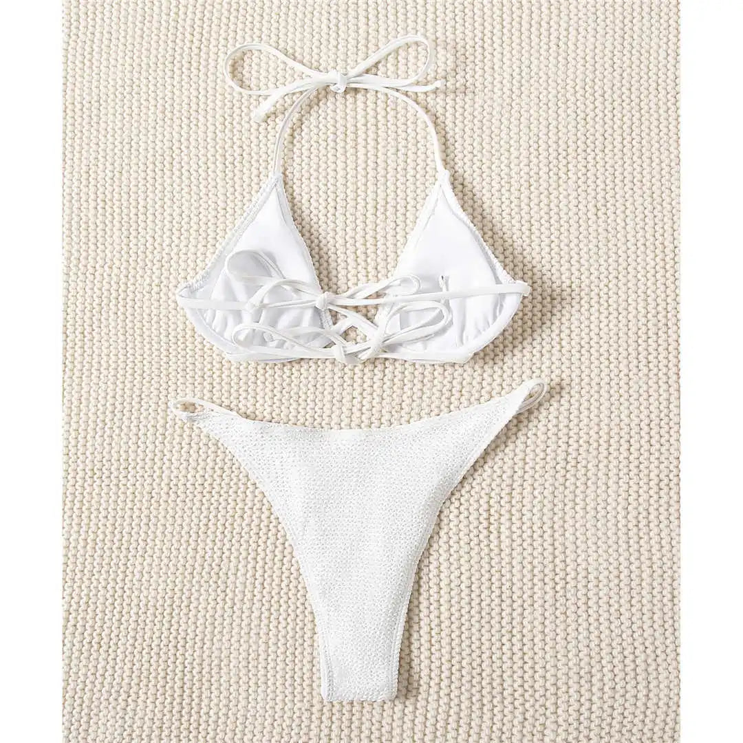 Sexy V-bar Underwired Bikini Women Swimwear Female Swimsuit Two-piece Bikini set V shape High Cut Bather Bathing Suit Swim V2885