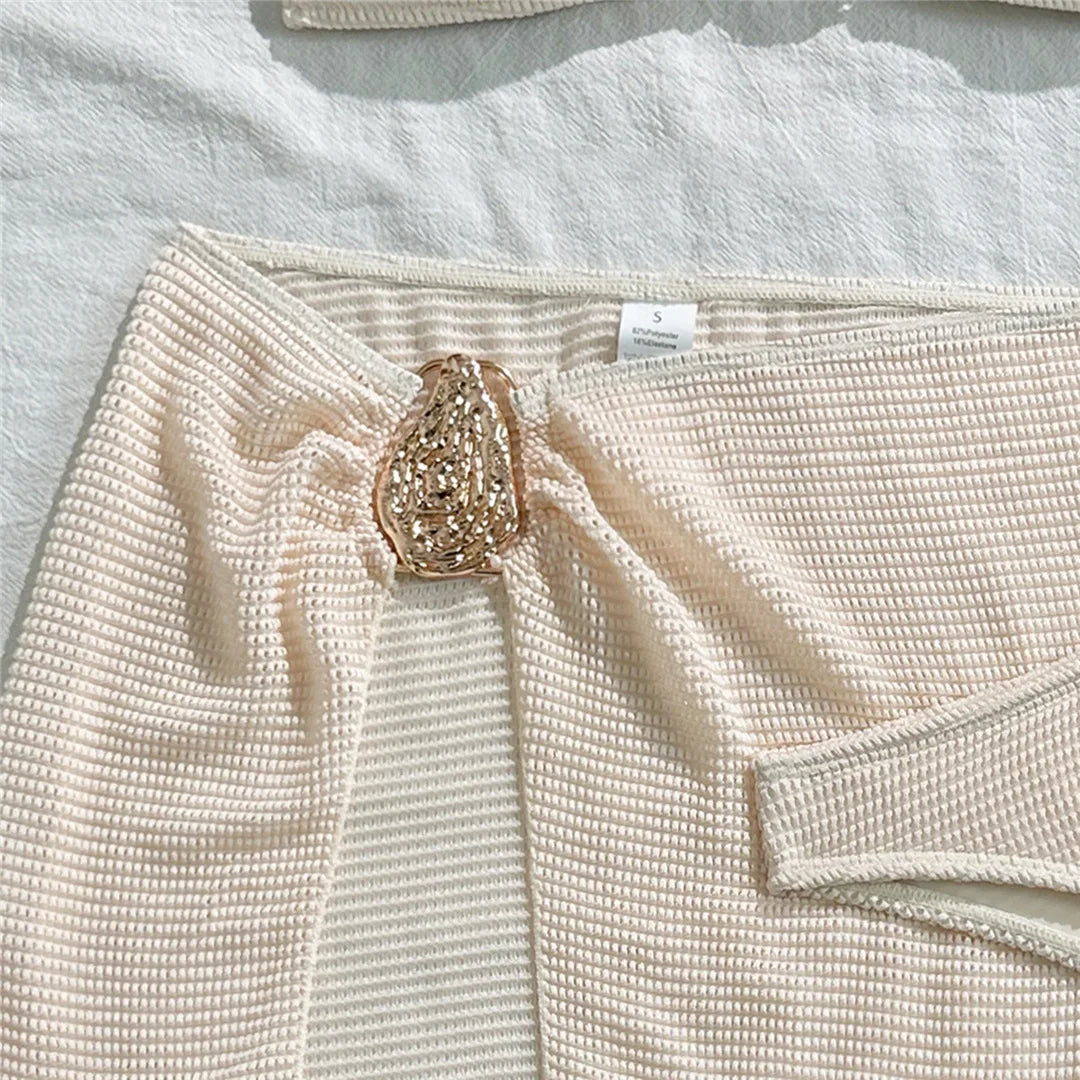 With Skirt High Leg Cut Brazilian Bikini Women Swimwear Female Swimsuit Three-pieces Bikini set Bather Bathing Suit Swim V6741