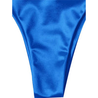Sexy 13 Colors Halter Satin Brazilian Bikini Women Swimwear Female Swimsuit Two-Pieces Bikini Set Bather Bathing Suit Swim V4966