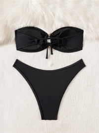 5 Colors Sequins Shiny Bling Women Swimwear Bandeau Bikini Female Swimsuit Two-Pieces Bikini Set Bather Bathing Suit Swim V7311