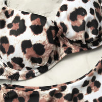 S - XL New Sexy Leopard Bikini Women Swimwear Female Swimsuit Two-Pieces Bikini Set Underwire Bather Bathing Suit Swim V872SW