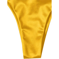 Sexy 13 Colors Halter Satin Brazilian Bikini Women Swimwear Female Swimsuit Two-Pieces Bikini Set Bather Bathing Suit Swim V4966