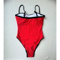 2026 Sexy Color Block Splicing High Leg Cut Full Back Women Swimwear One Piece Swimsuit Female Bather Bathing Suit Swim V5622