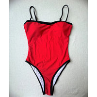 2026 Sexy Color Block Splicing High Leg Cut Full Back Women Swimwear One Piece Swimsuit Female Bather Bathing Suit Swim V5622