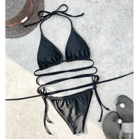 2026 New Wrap Arround Mini Bikini Female Swimwear Women Swimsuit Two-Pieces Bikini Set Brazilian Bather Bathing Suit Swim V1229H