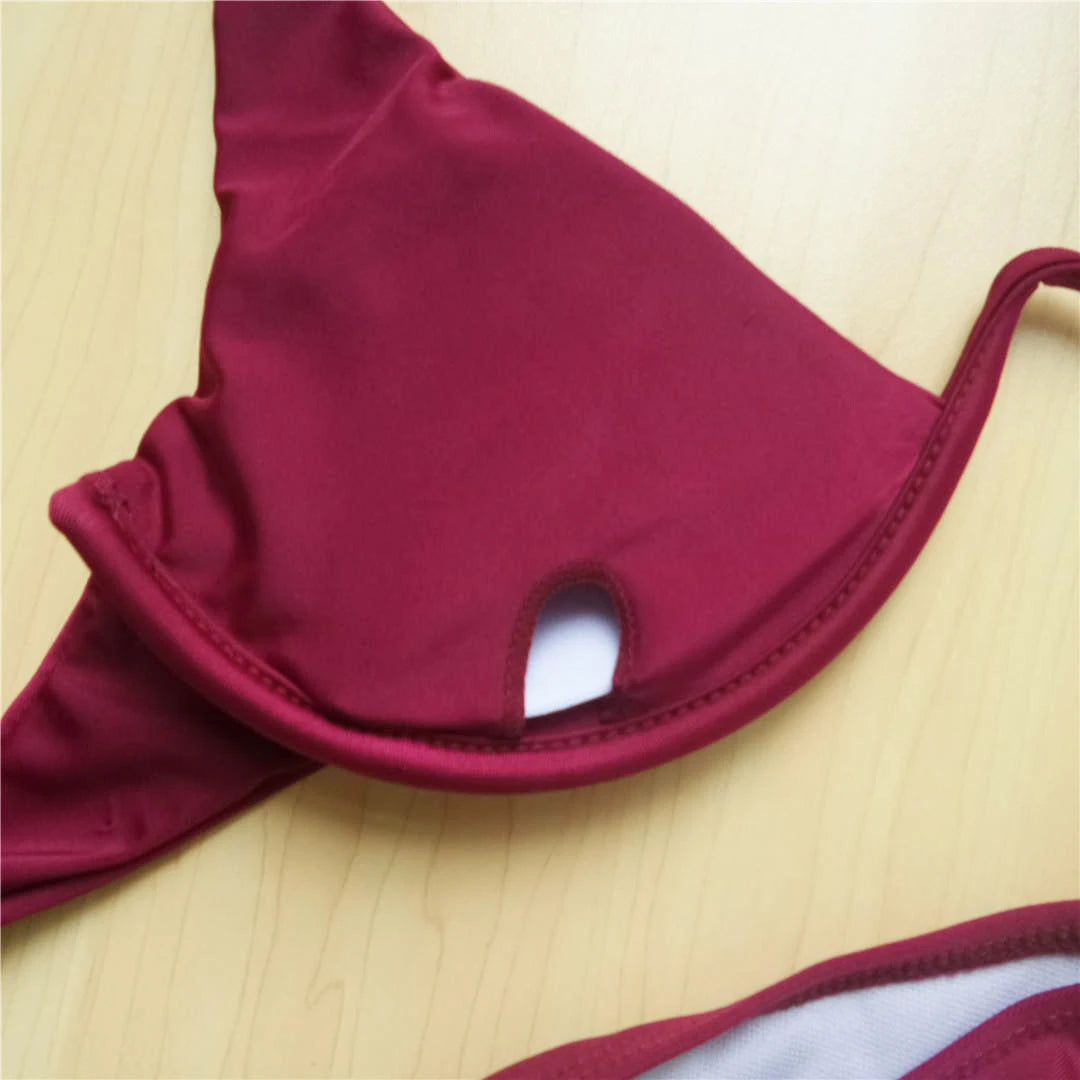 S - XL V-bar Underwired Bikini Female Swimsuit Women Swimwear Two-Piece V Shape Wire Bikini Set Bather Bathing Suit Swim V439