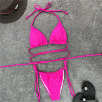 2026 New Wrap Arround Mini Bikini Female Swimwear Women Swimsuit Two-Pieces Bikini Set Brazilian Bather Bathing Suit Swim V1229H